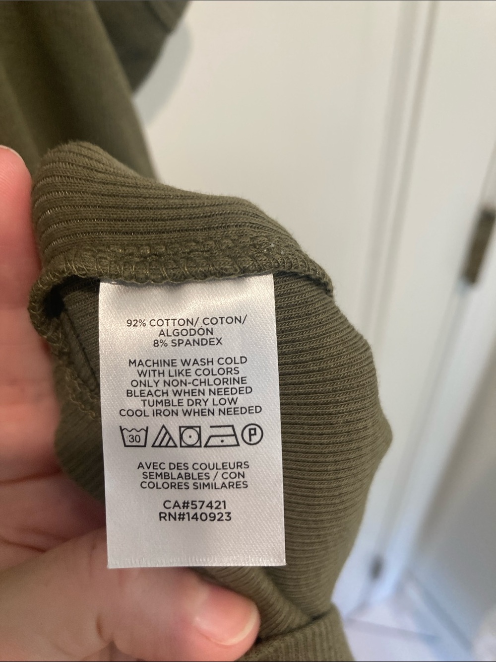 LOFT Olive Ribbed Racerback Tank - Picture 3 of 4